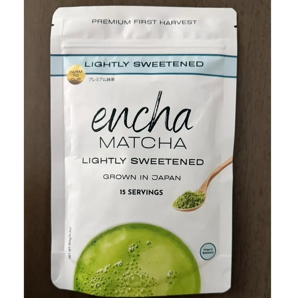 Encha Matcha Latte Powder Sweetened - Lightly Sweet Matcha Powder